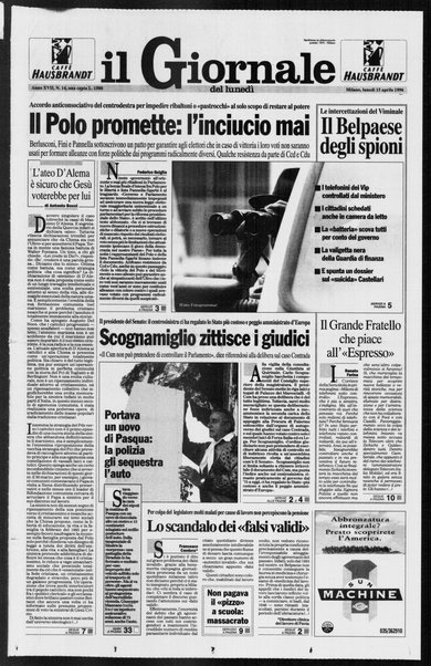 Il giornale del lunedi